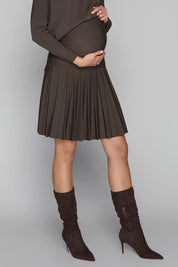 Maternity Infinity Skirt in Cocoa