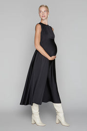 Monroe Maternity Dress in Black