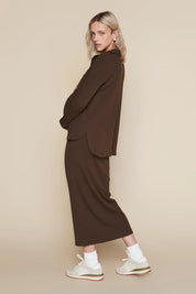 Pierre Maternity Dress in Rustic Brown