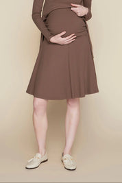 Amethyst Maternity Skirt in Hazelnut
