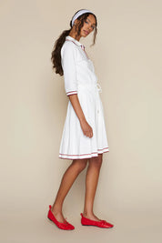 Hamptons Dress in White