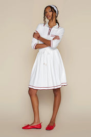 Hamptons Dress in White