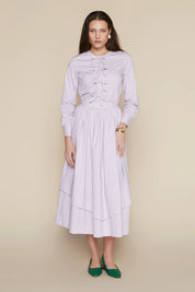 Moorea Skirt in Blush Stripe