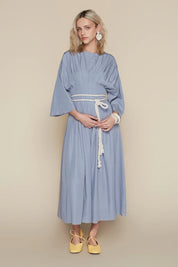 Havana Dress in Dusty Blue