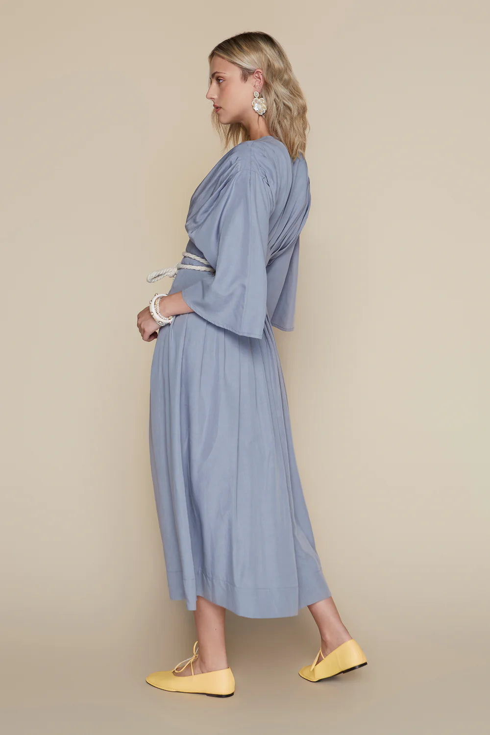 Havana Dress in Dusty Blue