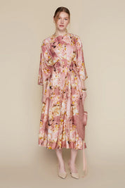 Havana Dress in Mauve Meadow