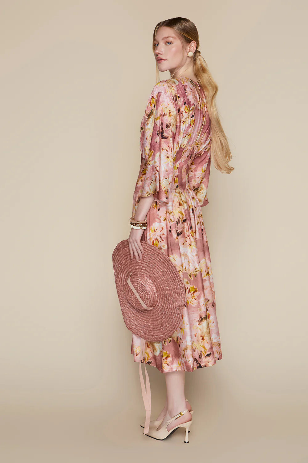 Havana Dress in Mauve Meadow