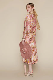 Havana Dress in Mauve Meadow