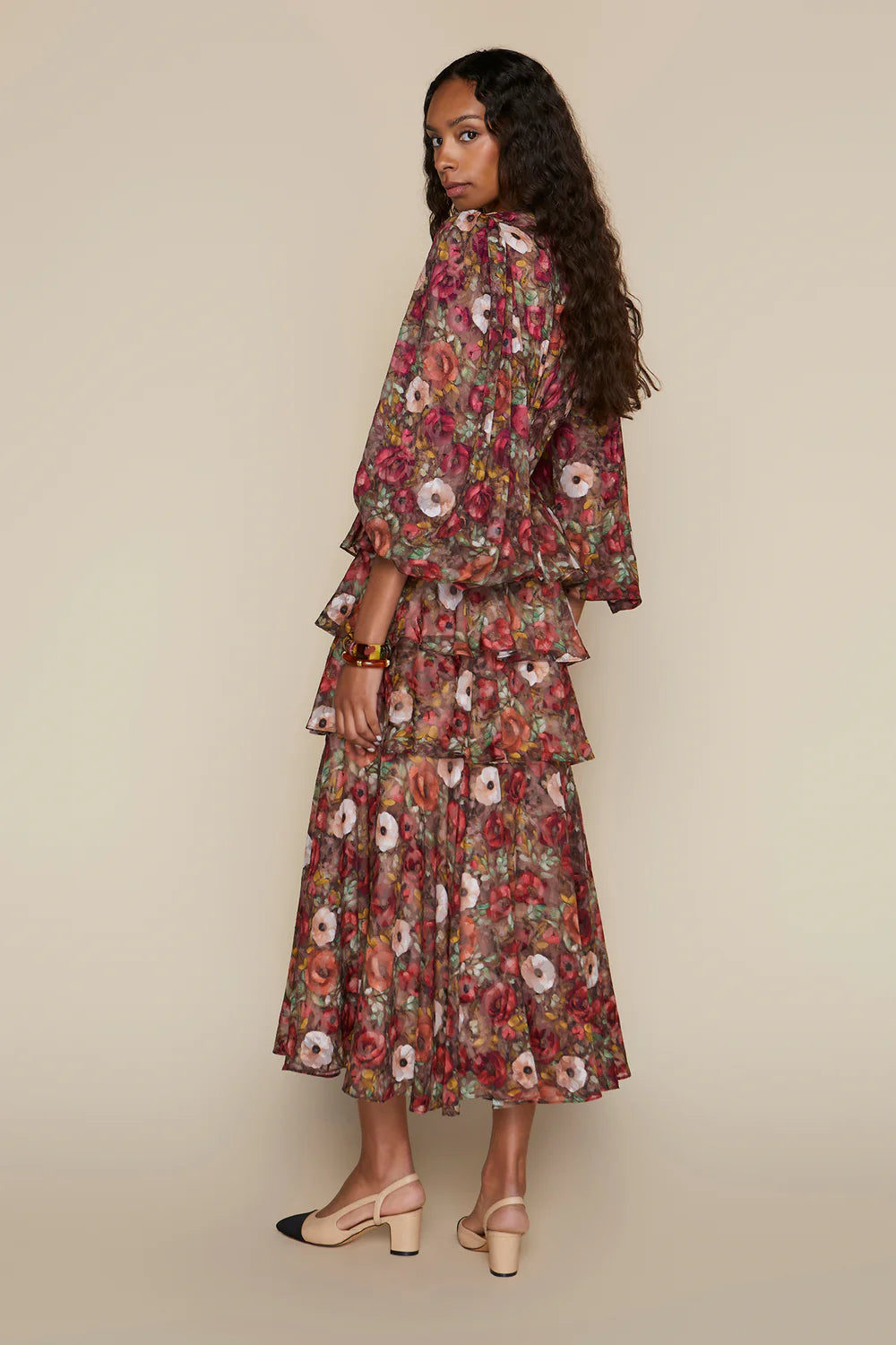 Capri Dress in Berry Bloom