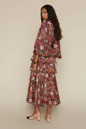 Capri Dress in Berry Bloom