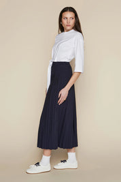 Maxi Rachel Skirt in Deep Indigo Navy