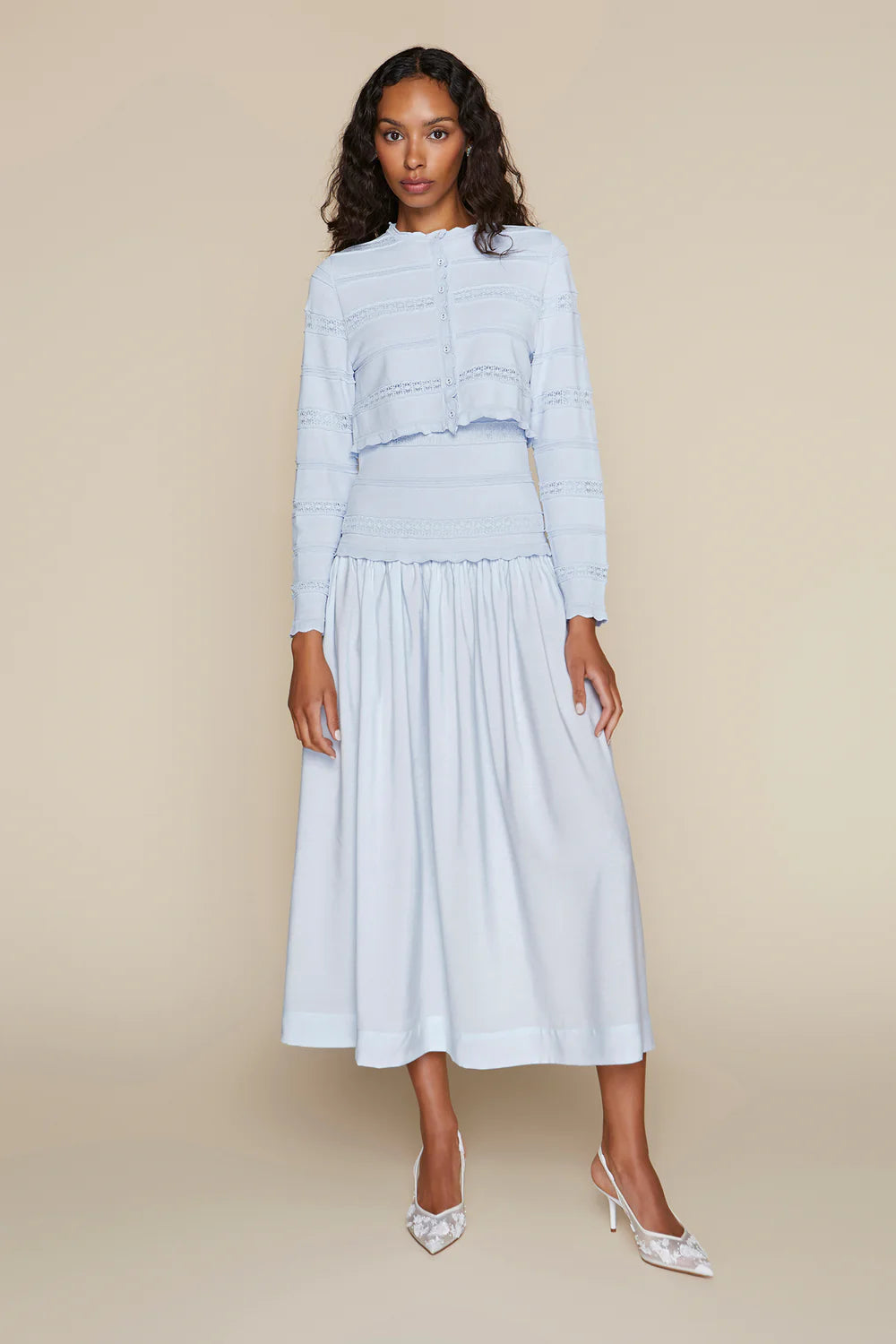 Amur Dress in Pale Blue