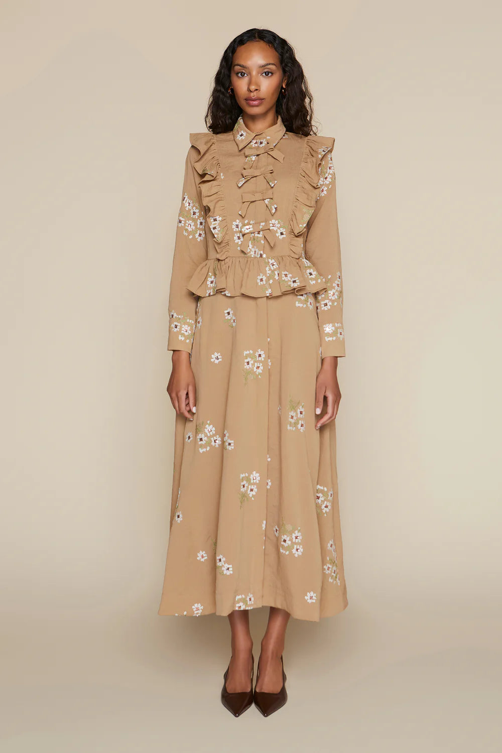 Antibes Dress in Oat