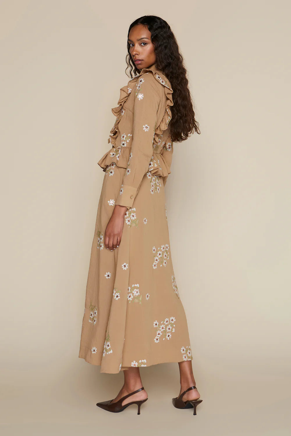 Antibes Dress in Oat