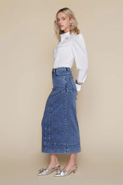 Kama Skirt in Dark Wash Denim