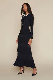Lena Dress in Black / White