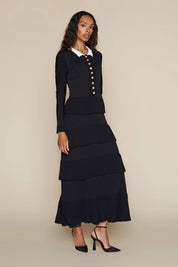 Lena Dress in Black / White