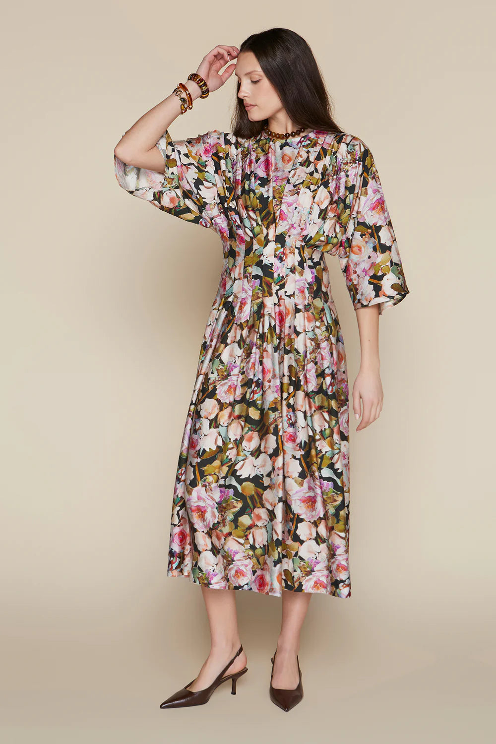 Havana Dress in Watercolor Stroke