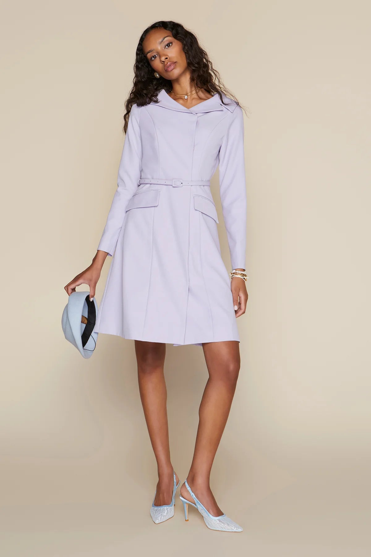 Windsor Dress in Antique Lilac – THE ADDRESS