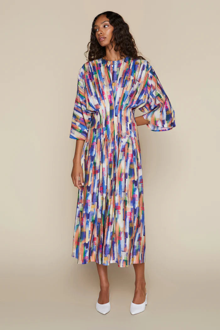 Havana Dress in Watercolor Stroke
