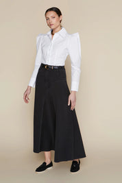 Alila Skirt in Black Denim