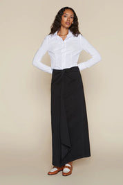 Vendome Skirt in Black Denim