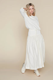 Maxi Volta Skirt in Coconut