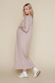 Avon Maternity Dress in Blush