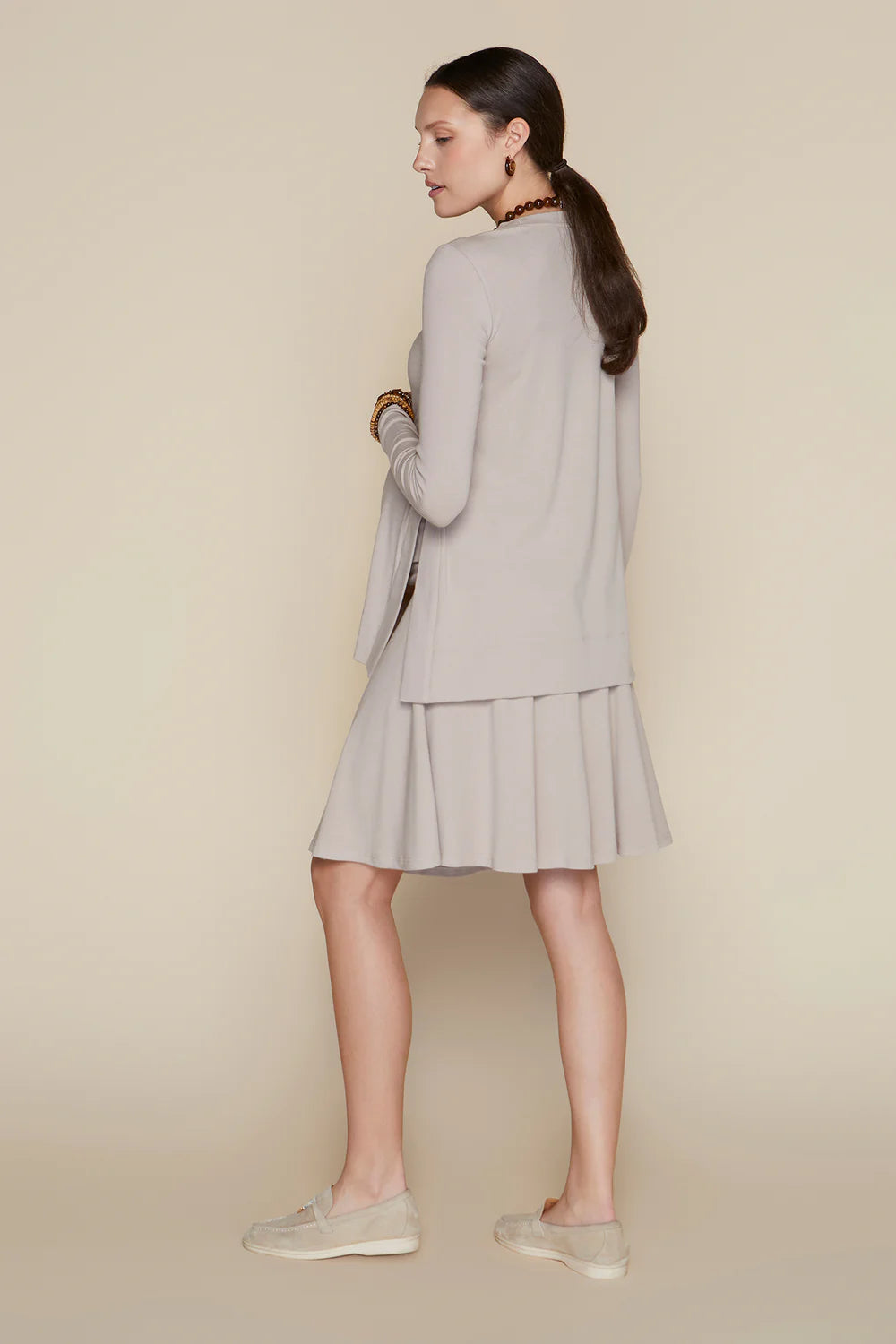 Amethyst Maternity Skirt in Bone