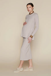 Sapphire Maternity Skirt in Bone