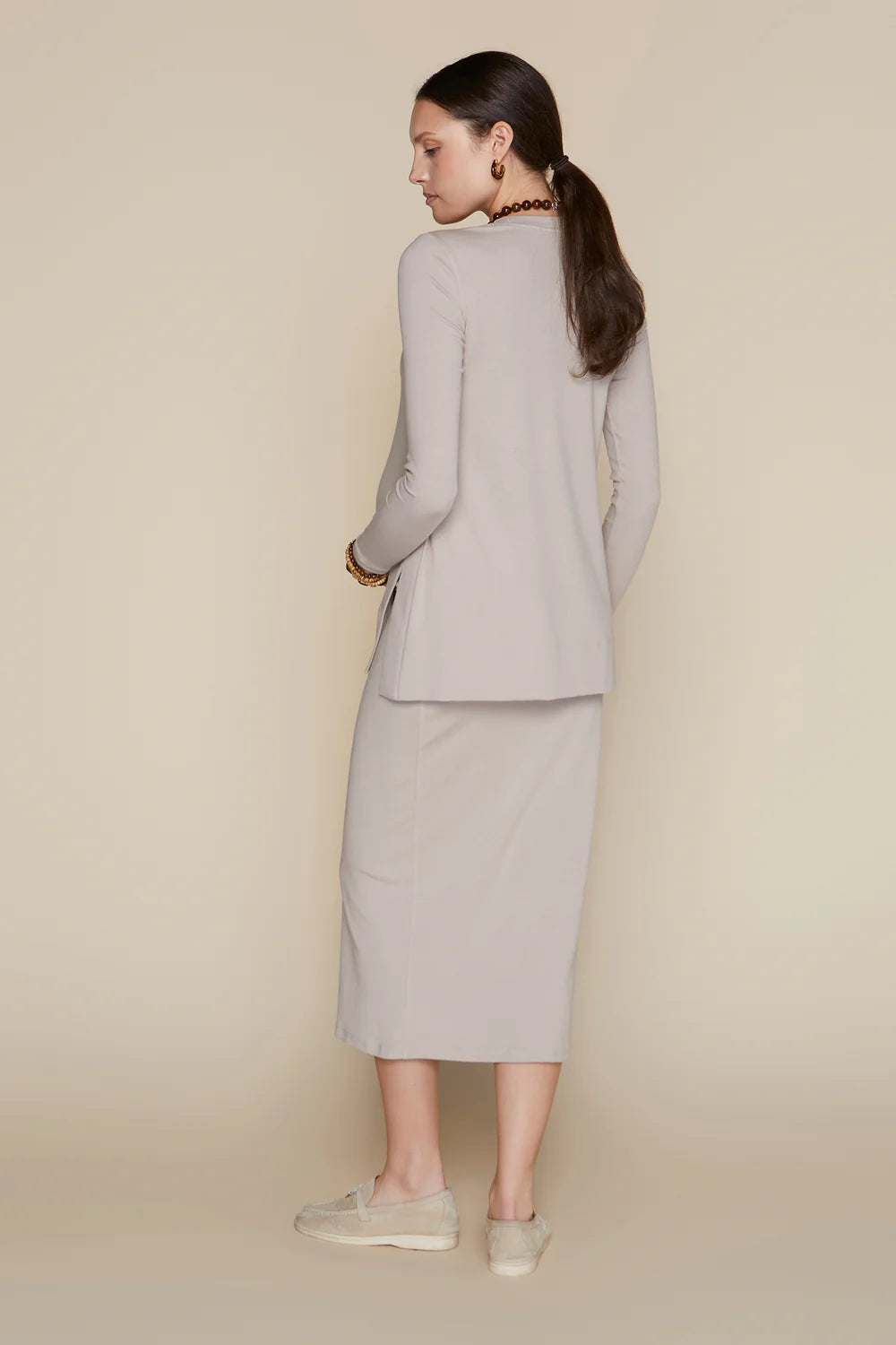 Sapphire Maternity Skirt in Bone