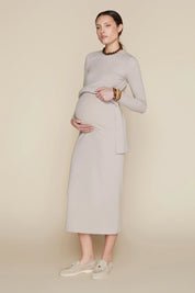 Sapphire Maternity Skirt in Bone