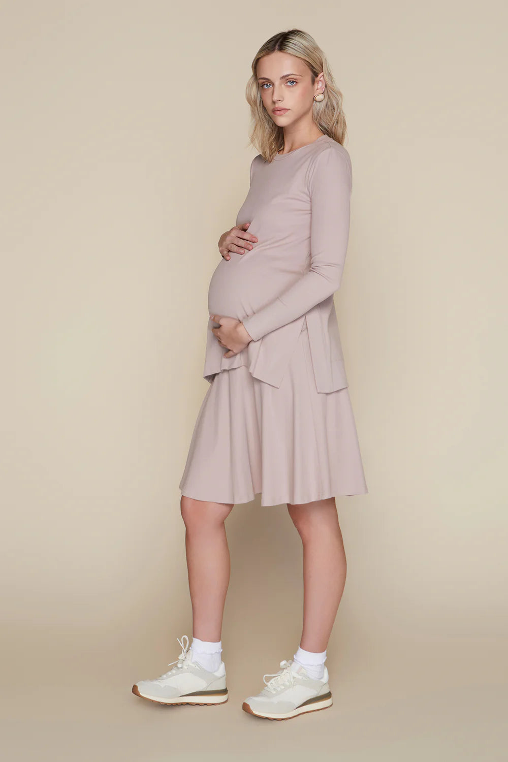 Amethyst Maternity Skirt in Blush