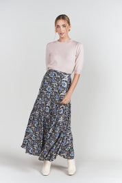 Tiered Maxi Skirt- Turkish Floral