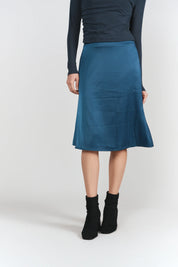 Naomie Slip Skirt 23"- Teal
