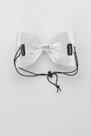 Avant Garde Bow Grand - White - PROJECT 6, modest fashion