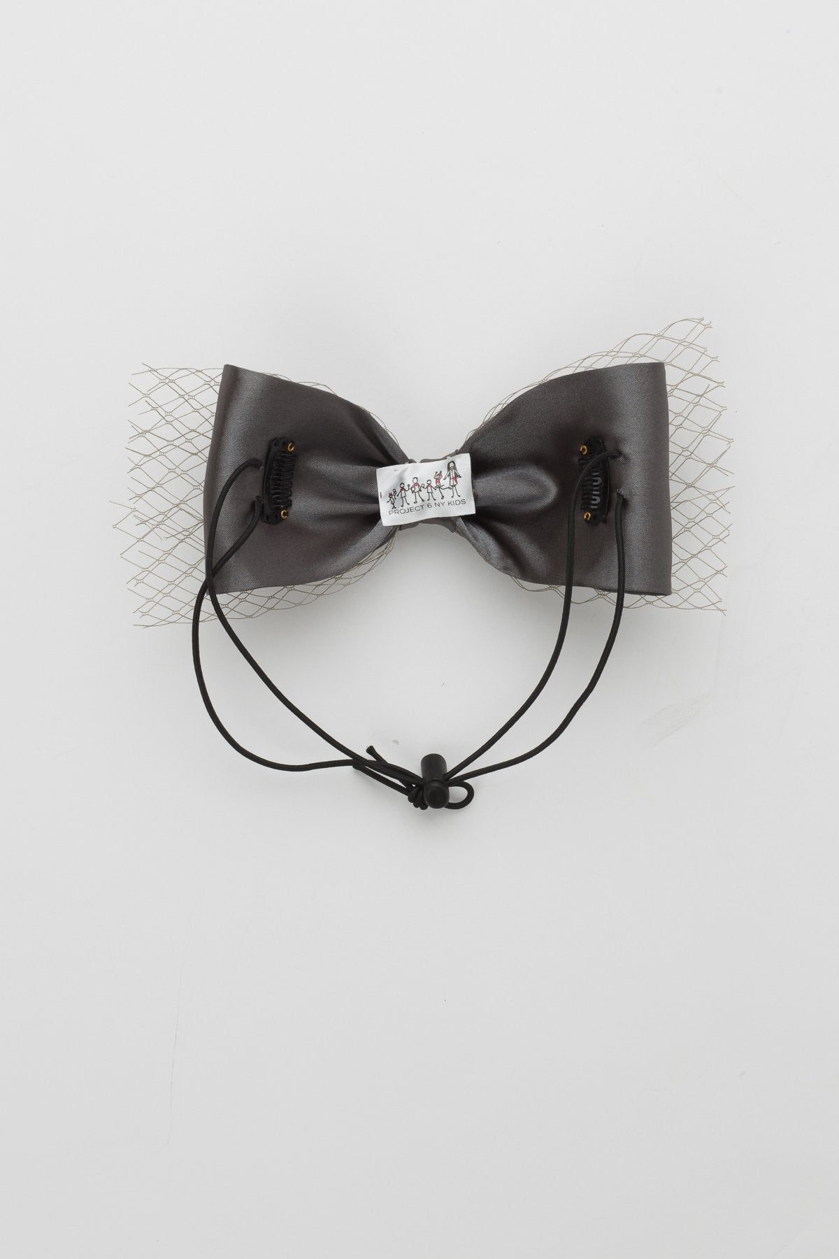 Avant Garde Bow Petit - Charcoal - PROJECT 6, modest fashion