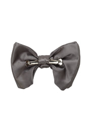 Avant Garde Bowtie - Charcoal Satin - PROJECT 6, modest fashion