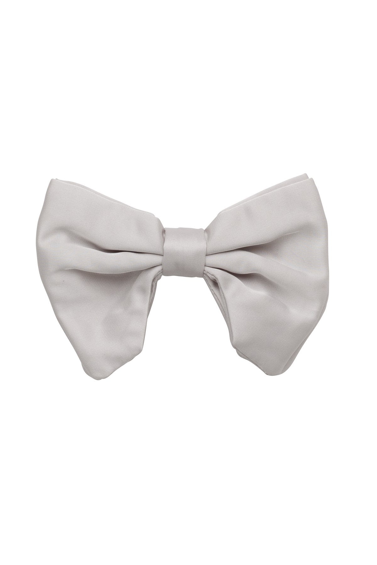 Avant Garde Bowtie - Silver Satin