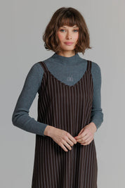 Emblem Grey Turtleneck