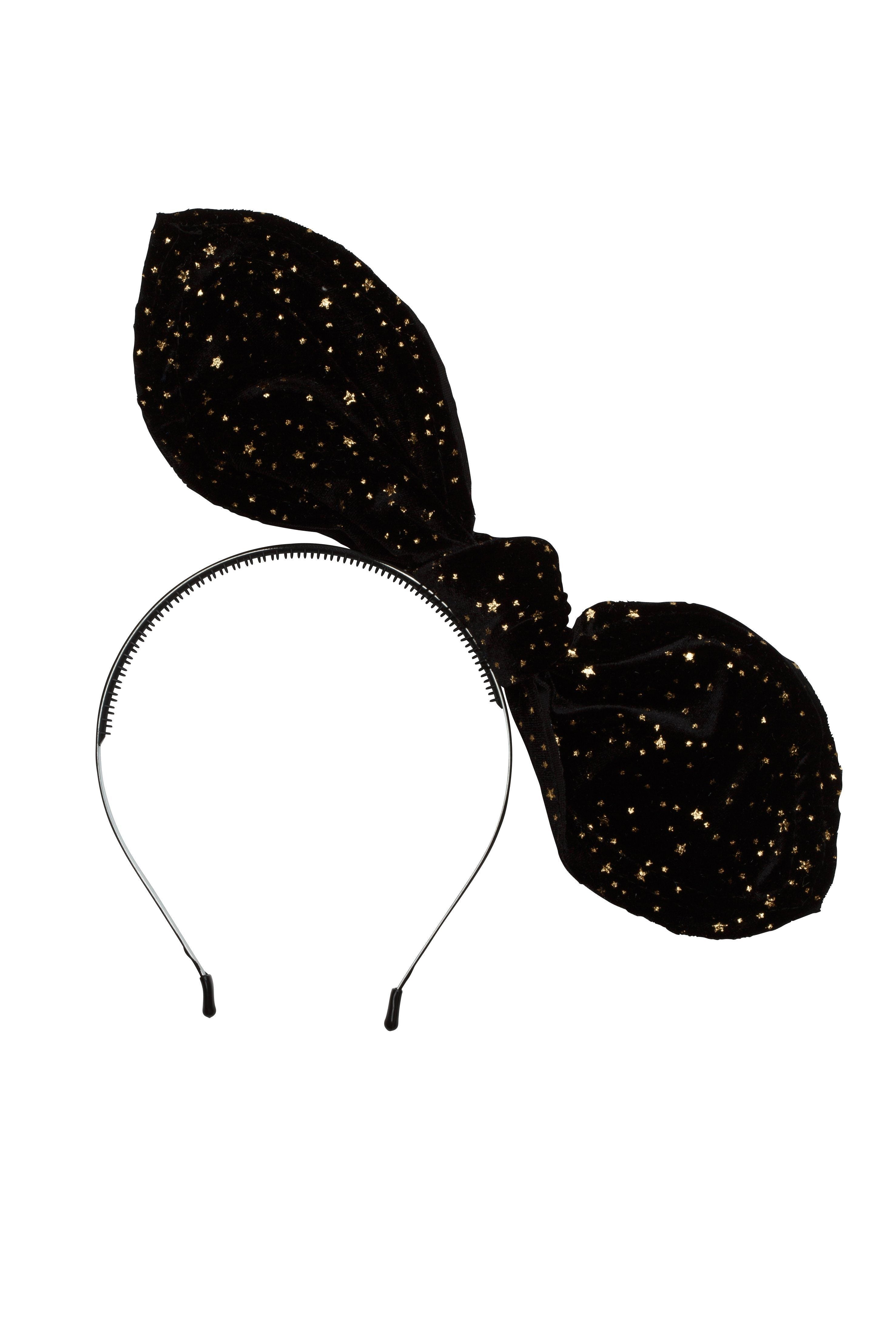 Bubble Ear - Black Star Velvet