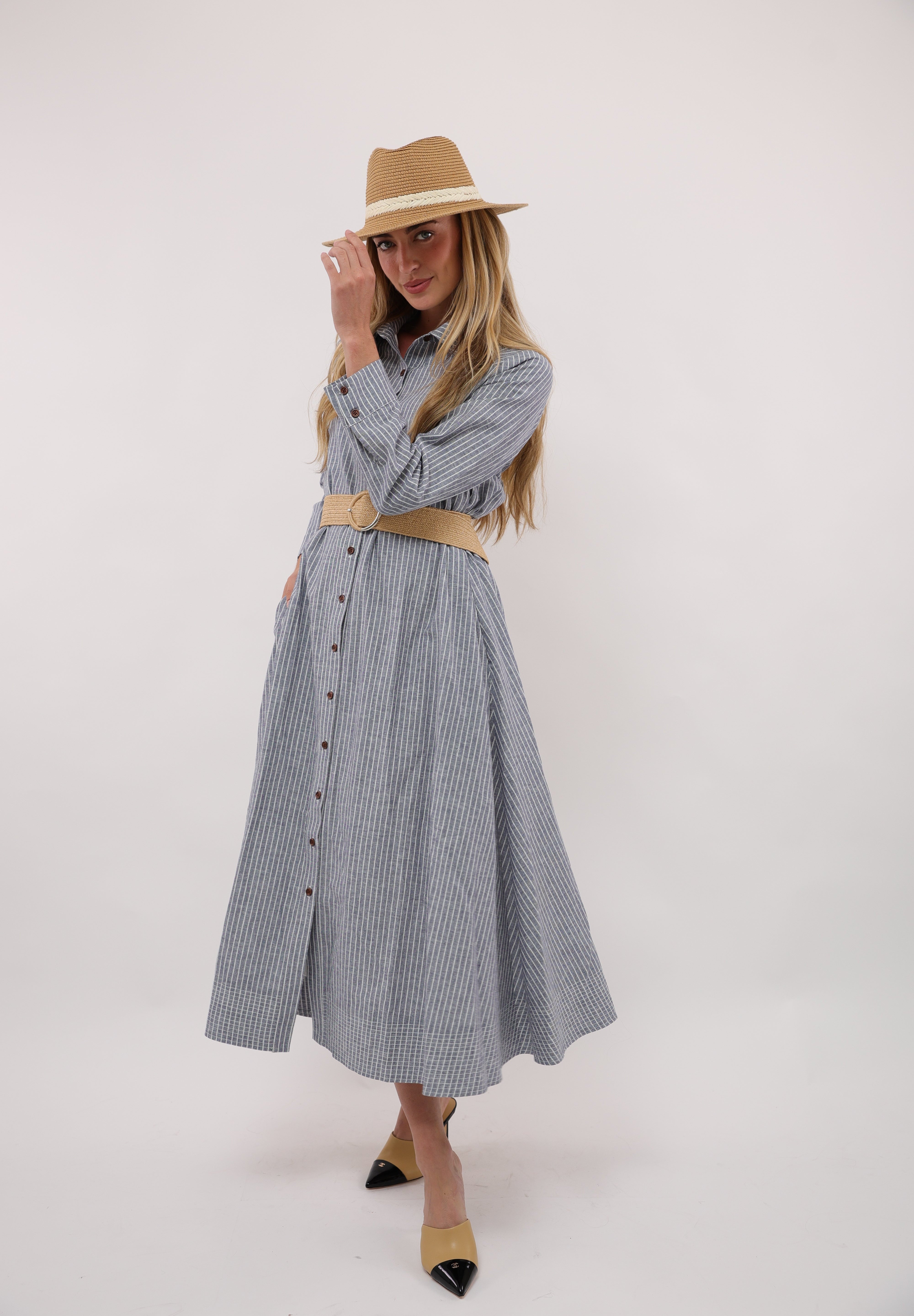 KLJ Pinstripe Dress