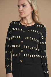Bliss Beaded Cardi Black