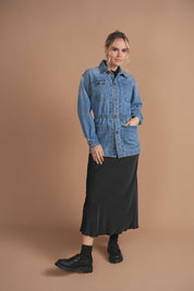 Bliss Waisted Denim Jacket