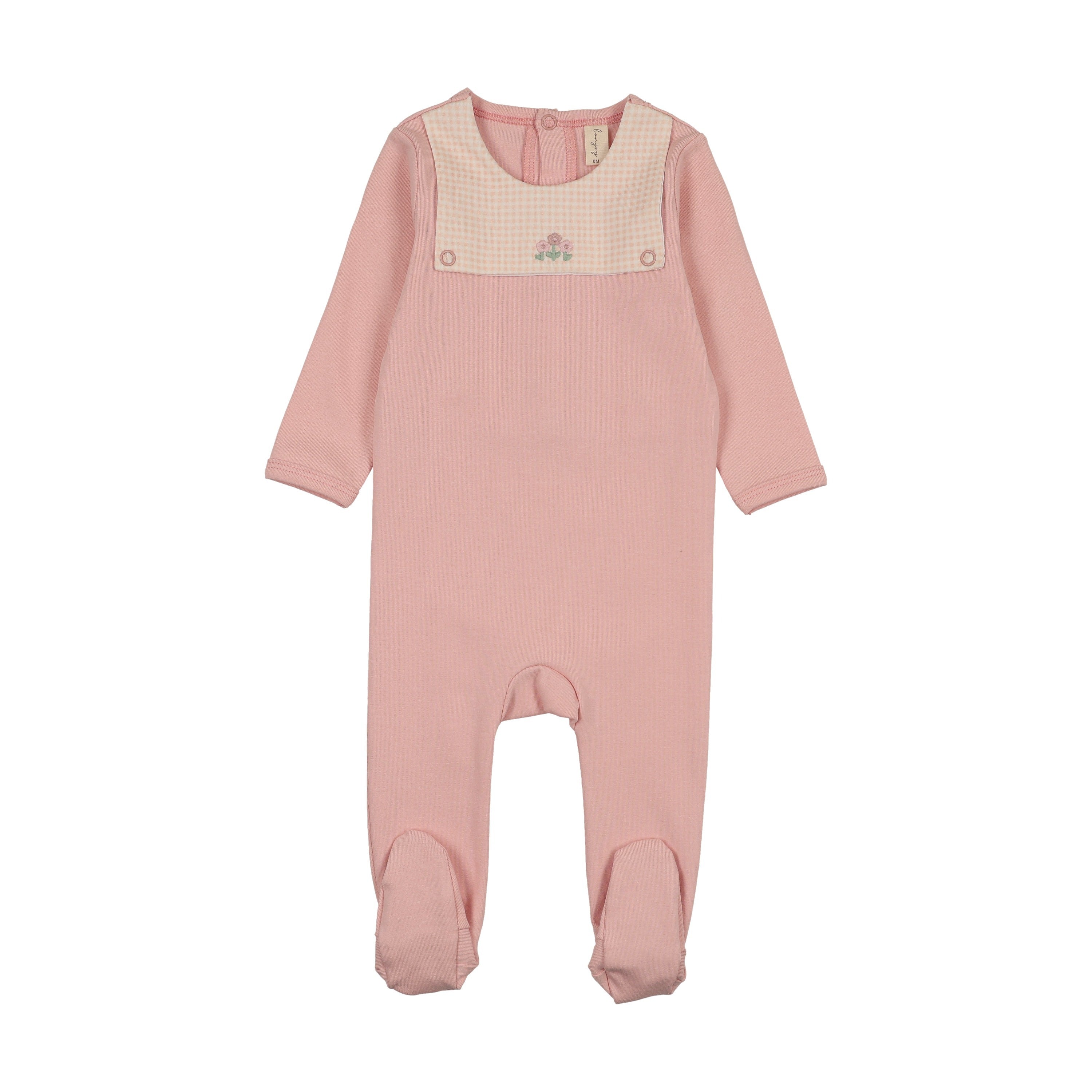 Gingham Bib Footie