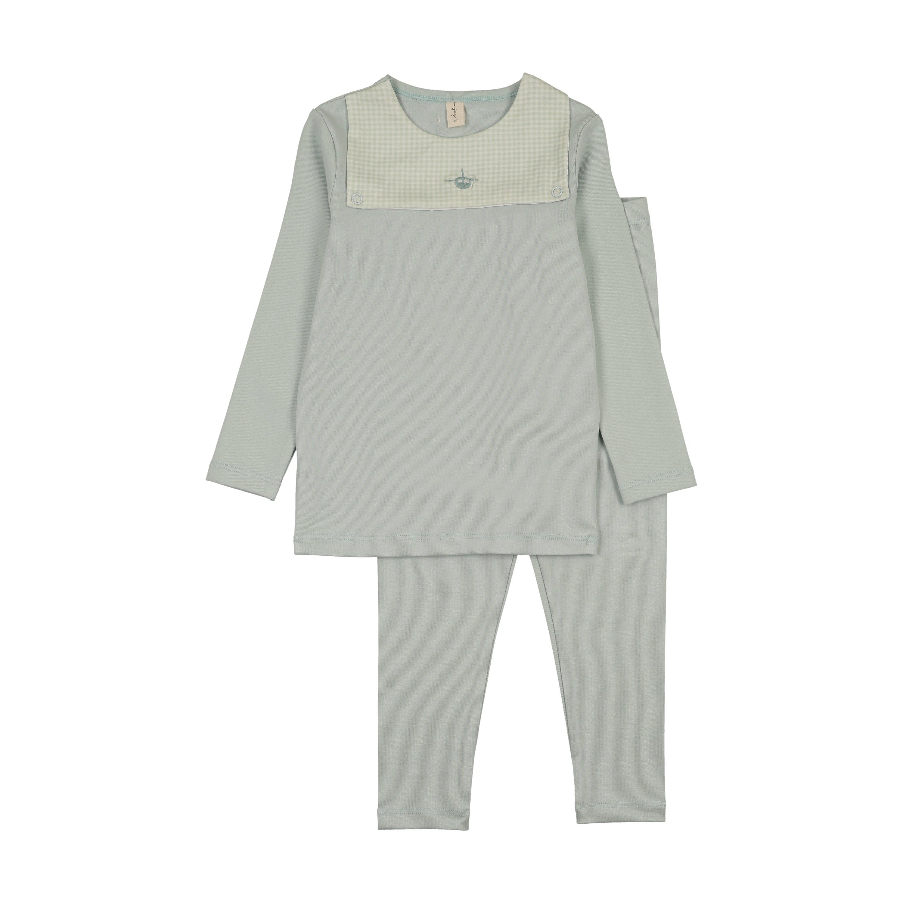 Gingham Bib Pajama