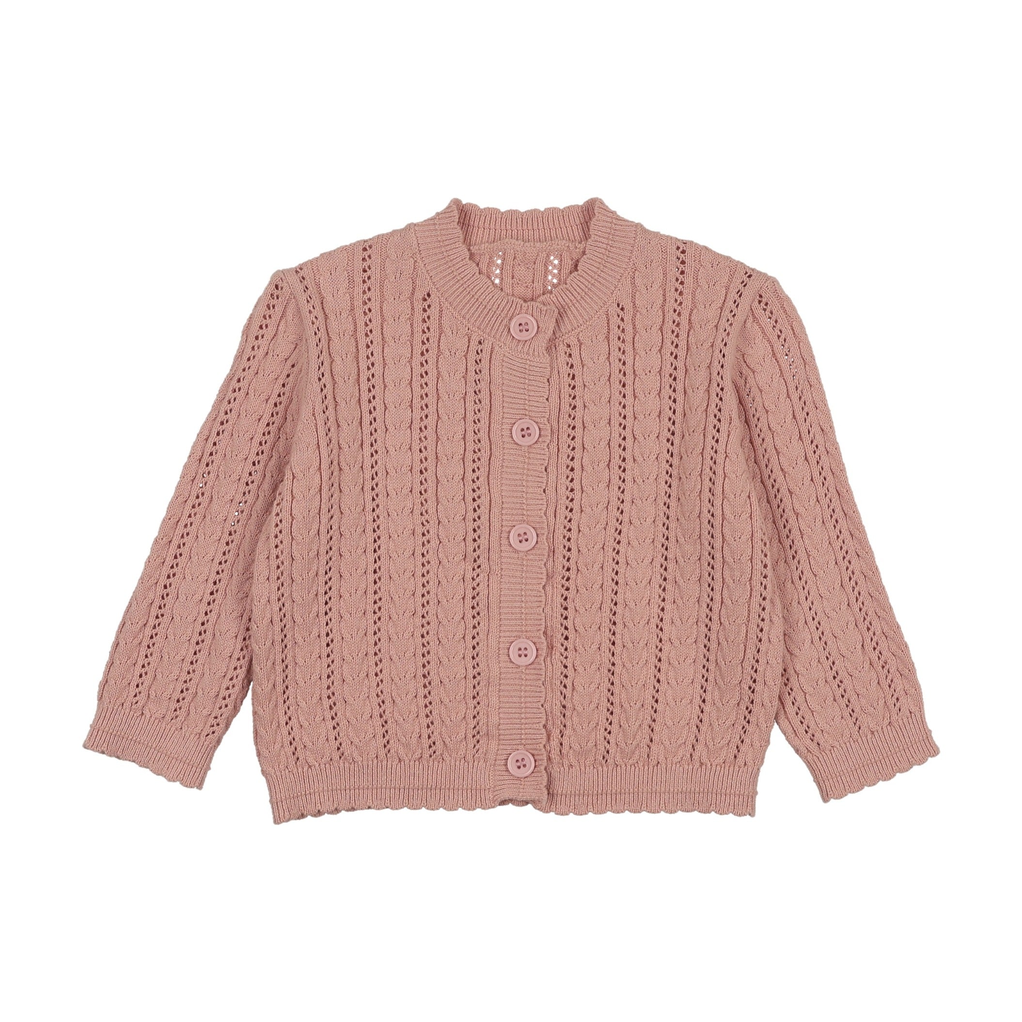 Knit Basics Scalloped Knit Cardigan