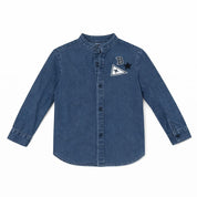 Crochet Denim Shirt - Boys