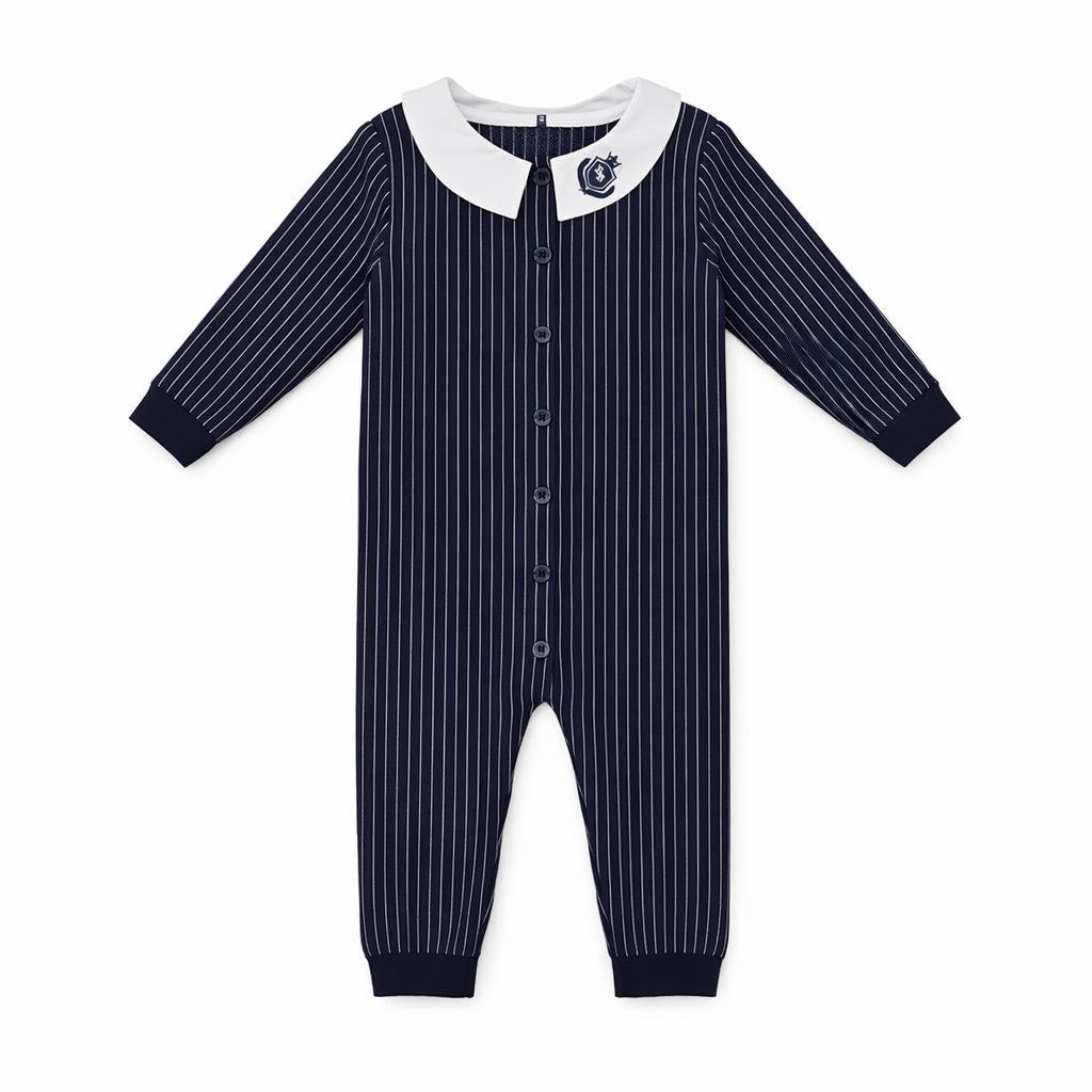 Knit Pinstripe Footie