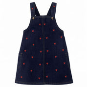 Printed Heart Denim Jumper